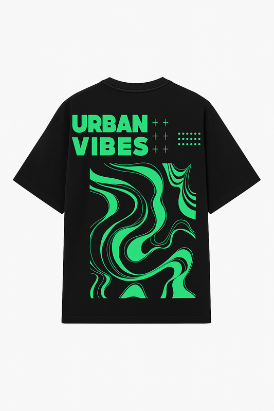 Lorven urban vibes - oversized black t-shirt